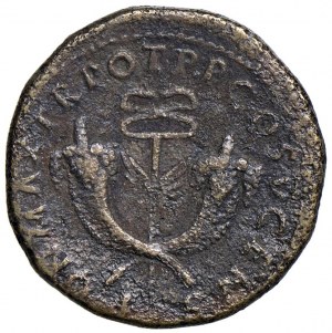 Roman coins Empire - Vespasian (69-79) Axis - Laureate head at d....