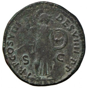 Roman coins Empire - Domiziano (81-96) Asse - Testa laureata a d. ...