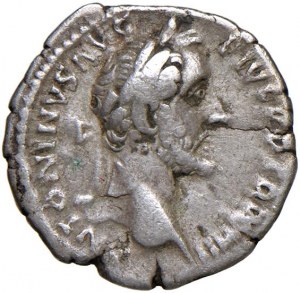 Roman coins Empire - Antoninus Pius (138-161) Denarius - Head degree...
