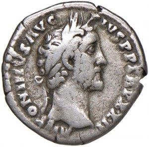 Roman coins Empire - Antoninus Pius (138-161) Denarius - Head degree...