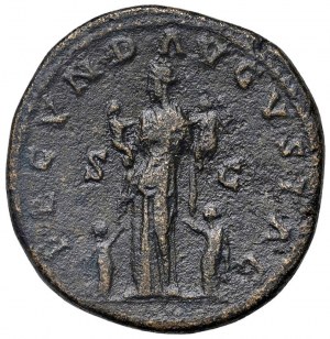 Roman coins Empire - Faustina II (wife of Marcus Aurelius) Sesterz...