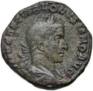 Roman coins Empire - Volusian (251-253) Sestertius - Bust laureat...