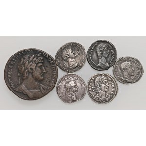 Roman coins Empire - Lotto di sei monete romane false o ritoccate....