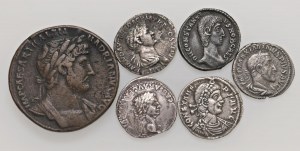 Roman coins Empire - Lot of six fake or retouched Roman coins....