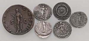 Roman coins Empire - Lot of six fake or retouched Roman coins....