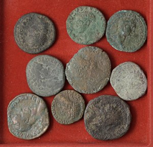 Roman coins Empire - Lot of nine Roman bronzes as pictured. From ...