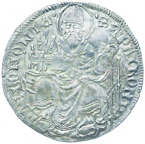 Italian coins - BOLOGNA Republic (15th cent.) Grossone from 4 bo...
