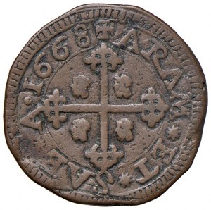 Italian coins - CAGLIARI Charles II (1665-1700) 3 Cagliaresi 16...