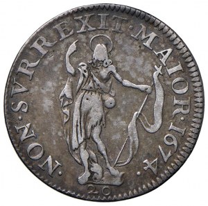 Italian coins - GENOVA Dogi Biennials (1637-1797) Lira 1674 - ...