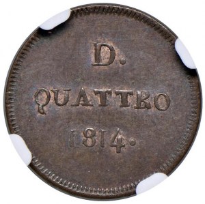 Italian coins - GENOVA Republic (1814) 4 Denari 1814 - MIR ...