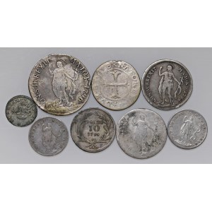 Italian coins - GENOVA Lotto di otto monete in AG come da fot...