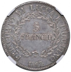 Italian coins - LUCCA Elisa Bonaparte and Felice Baciocchi (180...
