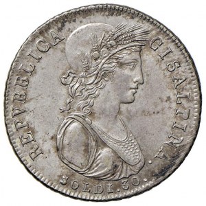 Italian coins - MILAN Cisalpine Republic (1800-1802) 30 So...