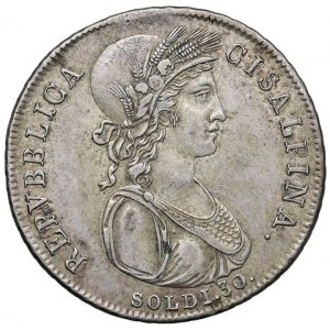 Italian coins - MILANO Repubblica Cisalpina (1800-1802) 30 So...