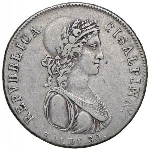 Italian coins - MILANO Repubblica Cisalpina (1800-1802) 30 So...