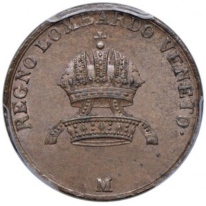 Monety włoskie - MILAN Franciszek I (1815-1835) 3 centy 18...