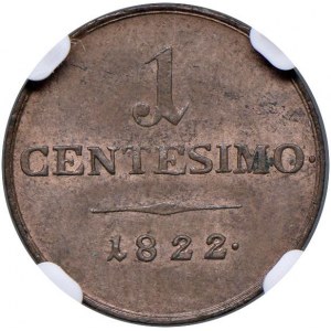 Italian coins - MILANO Francesco I (1815-1835) Centesimo 1822...