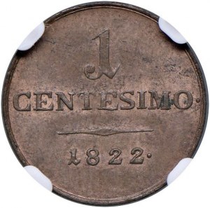 Italian coins - MILAN Francis I (1815-1835) cent 1822...