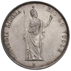 Italian coins - MILANO Governo provvisorio (1848) 5 Lire 1848...