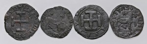 Italian coins - NAPLES Lot of four CU coins of the Ar...