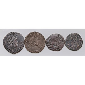 Italian coins - NAPOLI Lotto di quattro monete in CU di Carlo...
