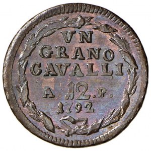 Italian coins - NAPLES Ferdinand IV (1759-1799) Grain 1792 -...
