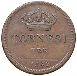 Italian coins - NAPLES Ferdinand II (1830-1859) 3 Tornesi 18...