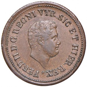 Italian coins - NAPLES Ferdinand II (1830-1859) 1 and 1/2 Torn...