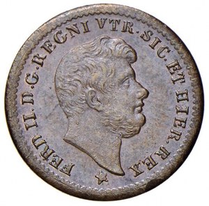 Italian coins - NAPLES Ferdinand II (1830-1859) Half-turnes...