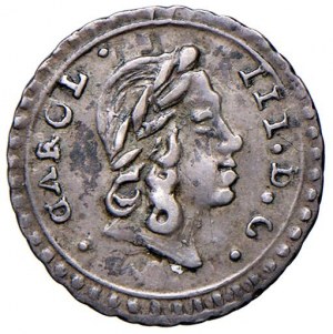 Italian coins - PALERMO Charles III (1720-1734) Half tarì 1733...