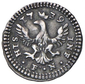 Italian coins - PALERMO Carlo di Borbone (1734-1759) Mezzo ta...