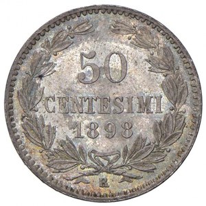 Italian coins - SAN MARINO 50 cents 1898 - AG (g 2.53)...