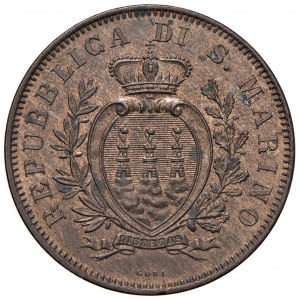 Italian coins - SAN MARINO 10 Centesimi 1875 - Gig. 30 CU (g ...