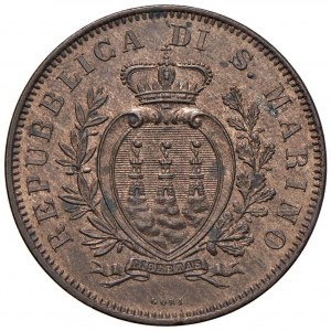 Italian coins - SAN MARINO 10 cents 1875 - Gig. 30 CU (g ...