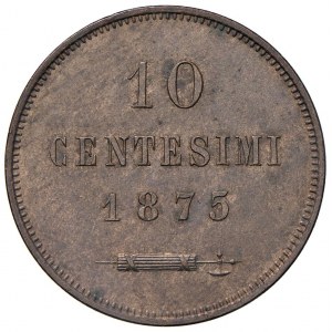 Italian coins - SAN MARINO 10 Centesimi 1875 - Gig. 30 CU (g ...