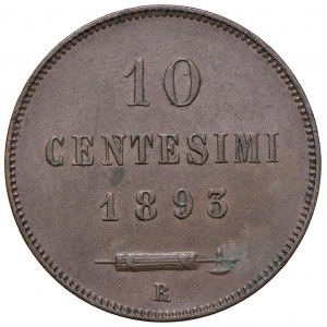 Italian coins - SAN MARINO 10 Centesimi 1893 - Gig. 31 CU (g ...