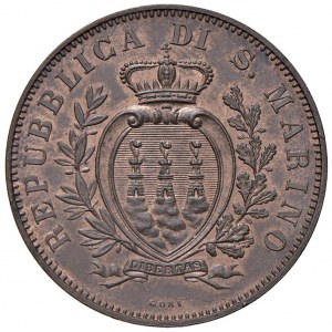 Italian coins - SAN MARINO 10 cents 1894 - Gig. 32 CU (g ...