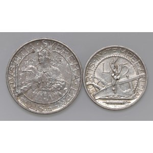Italian coins - SAN MARINO 10 e 5 Lire 1935 - AG (g 10,00 + 5...