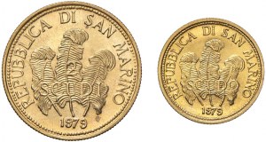 Italian coins - SAN MARINO 2 and 1 Scudi 1979 - AU (g 6.00 + 3,...