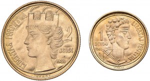 Italian coins - SAN MARINO 2 and 1 Scudi 1983 - AU (g 4.00 + 2,...