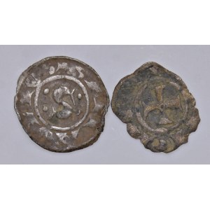 Italian coins - SIENA Lotto di due denari come da foto. Da es...
