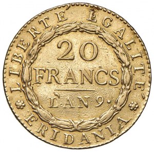 Italian coins - TORINO Repubblica Subalpina (1800-1802) 20 Fr...
