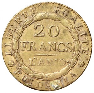 Italian coins - TORINO Repubblica Subalpina (1800-1802) 20 Fr...