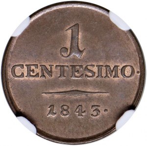 Italian coins - VENICE Francis I (1815-1835) Centesimo 184...