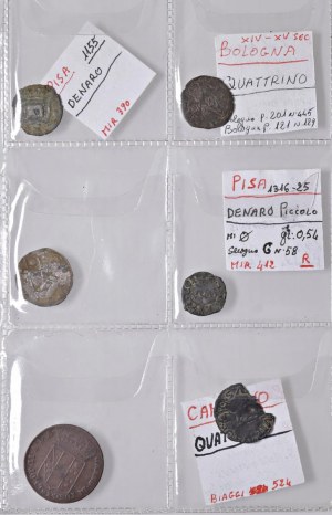 Italian coins - Lot of six coins as pictured. To be examined...