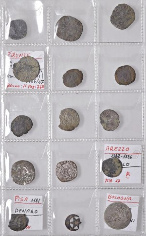 Italian coins - Lot of fifteen coins as pictured. From esa...