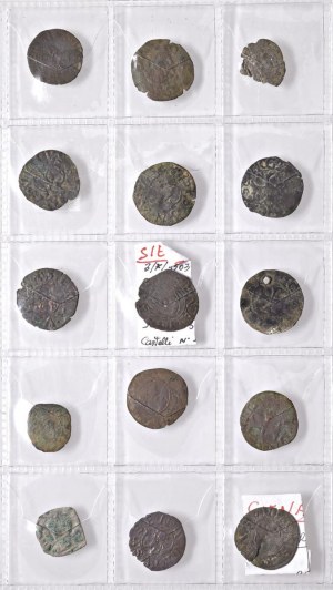 Italian coins - Lot of fifteen coins as pictured. From esa...