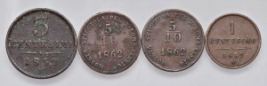 Italian coins - Lot of four coins as pictured. To be examined...