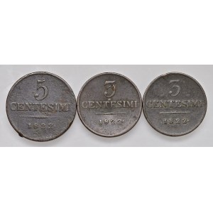 Italian coins - Lotto di tre monete come da foto. Da esaminar...
