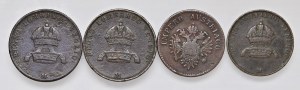 Italian coins - Lot of four coins as pictured. To be examined...